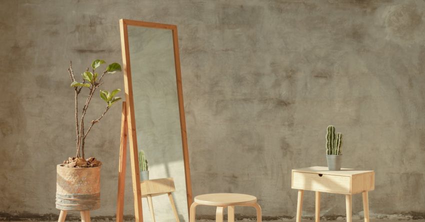 Minimalist Design - Brown Wooden Table With Chair